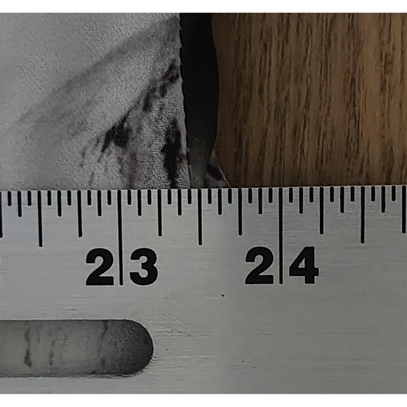 Blouse Womens 2X Gray Floral V Neck Kimono Sleeve Tunic Top Crochet Ruffle Sheer - Picture 5 of 6